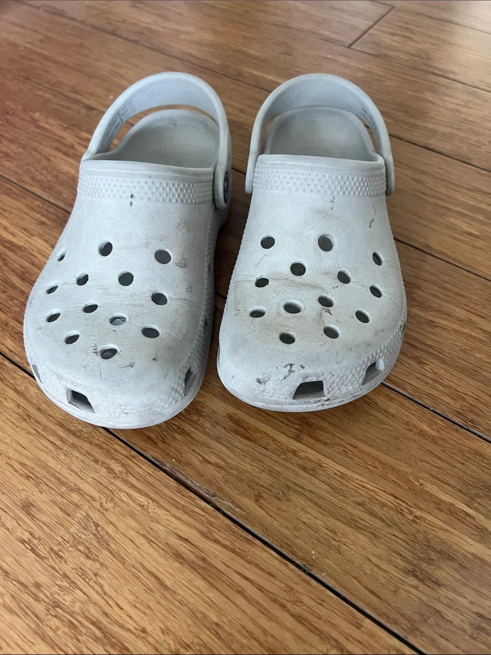 Used with Wear Light Gray Size C13 CROCS